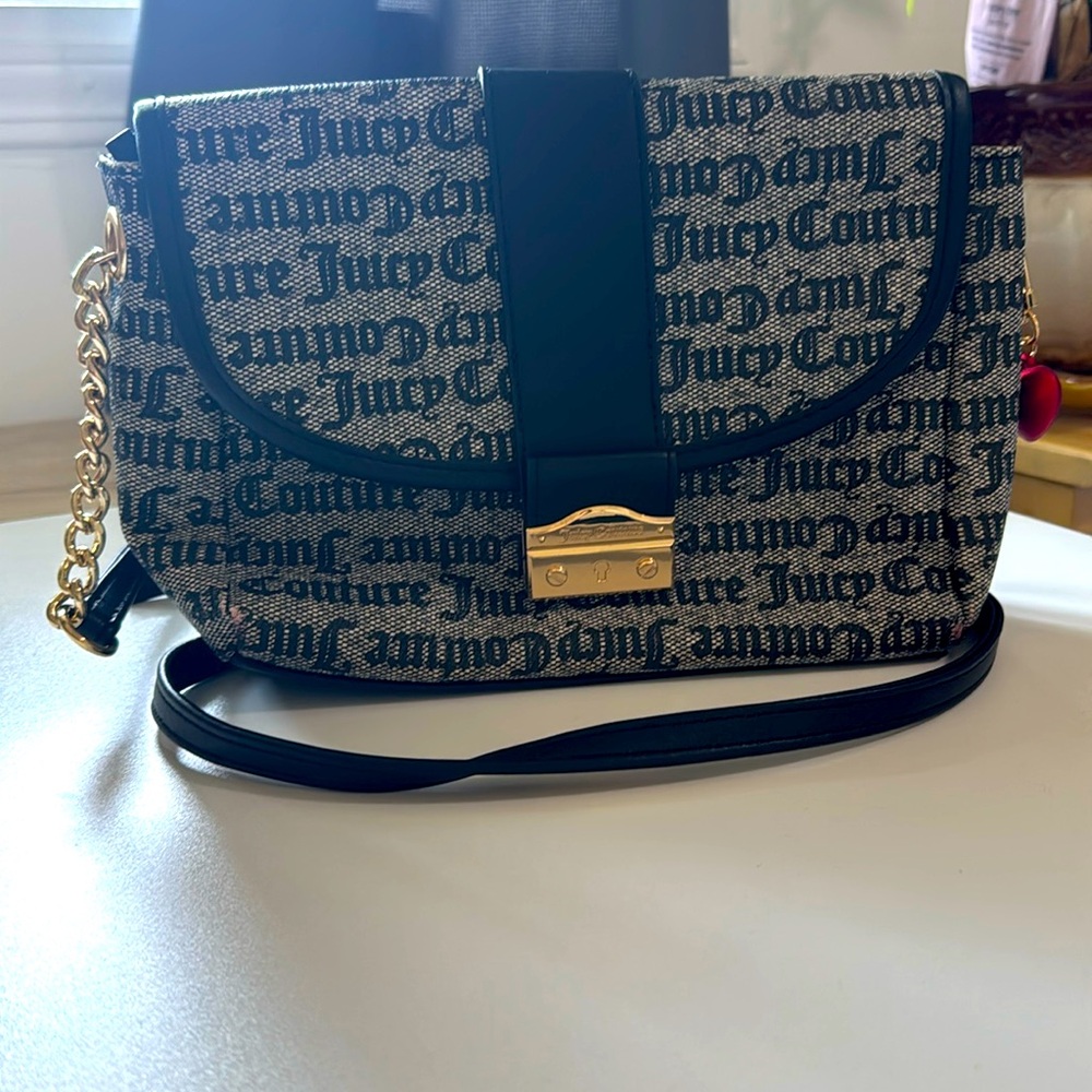 Juicy Couture | Black And Gray Cross-Body Bag